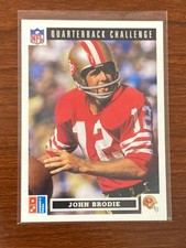 1991 JOHN BRODIE UPPER DECK QUARTERBACK CHALLENGE SAN FRANCISCO 49ERS CARD #33