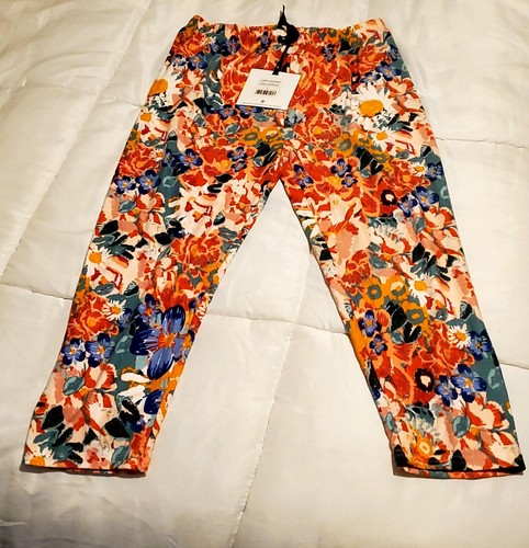 AGNES & DORA Women's Knee Length Yoga, Exercise Stretch Floral Leggings ,size L - 第 3/9 張圖片