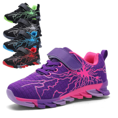 Kids Walking Running Shoes Boy Girl Casual Trainers Lightweight Athletic Sneaker