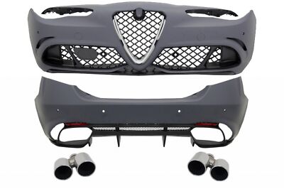 Bodykit für Alfa Romeo Giulia 952 Q4 16+ Quadrifoglio Racing Look Auspuff Tipps