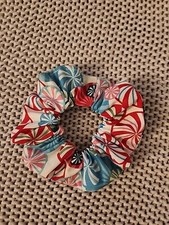 Handmade Hair Scrunchie Holiday Candy theme