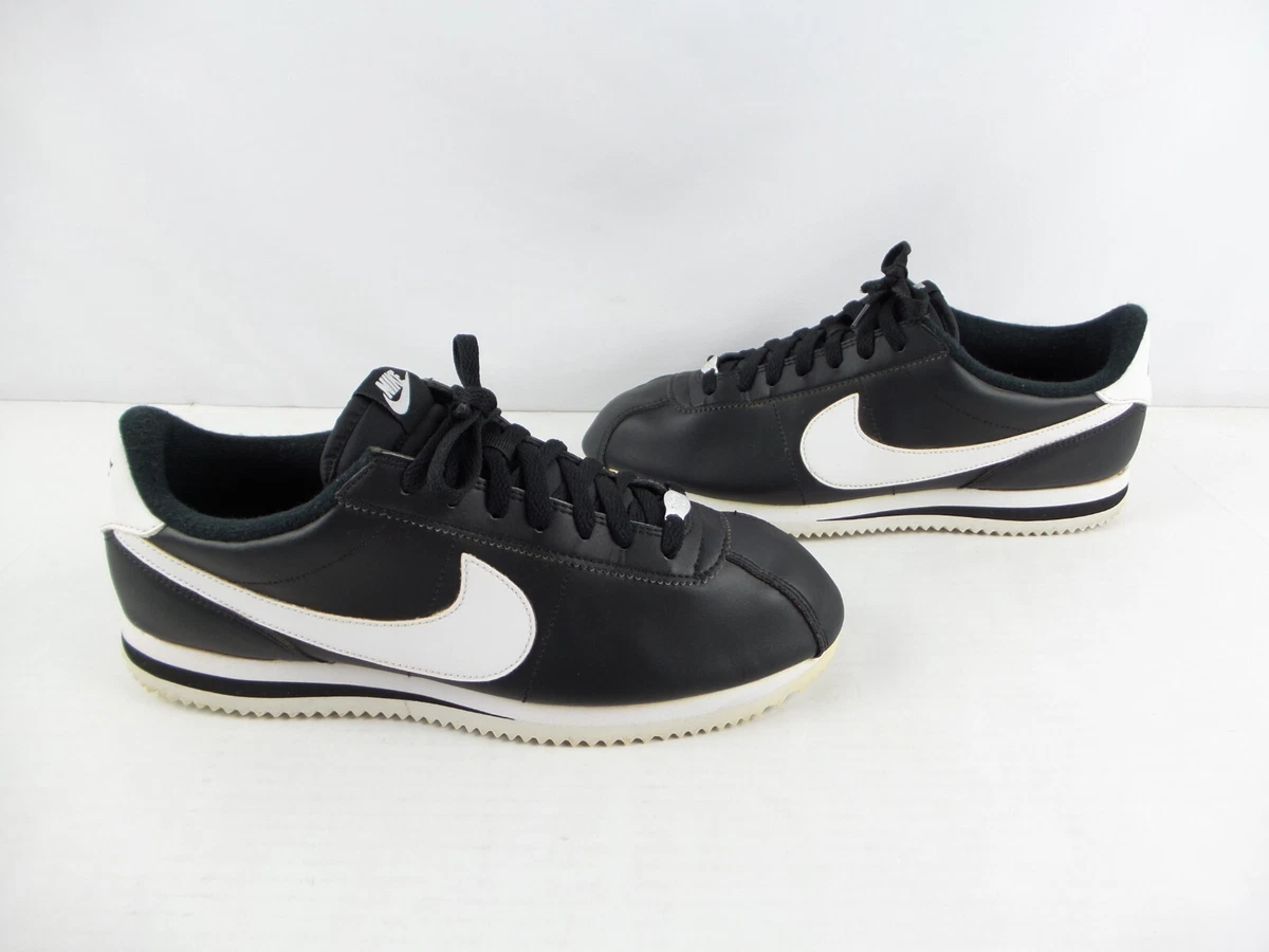 Instituto Negociar Anestésico RARE Nike Cortez Classic &#039;72 Black White Leather Shoes Size Mens 10  #819719-012 | eBay