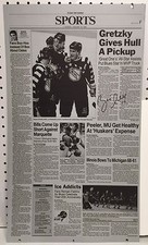 Brett Hull Autographed St Louis Post Dispatch Printing Plate Signed 1/1