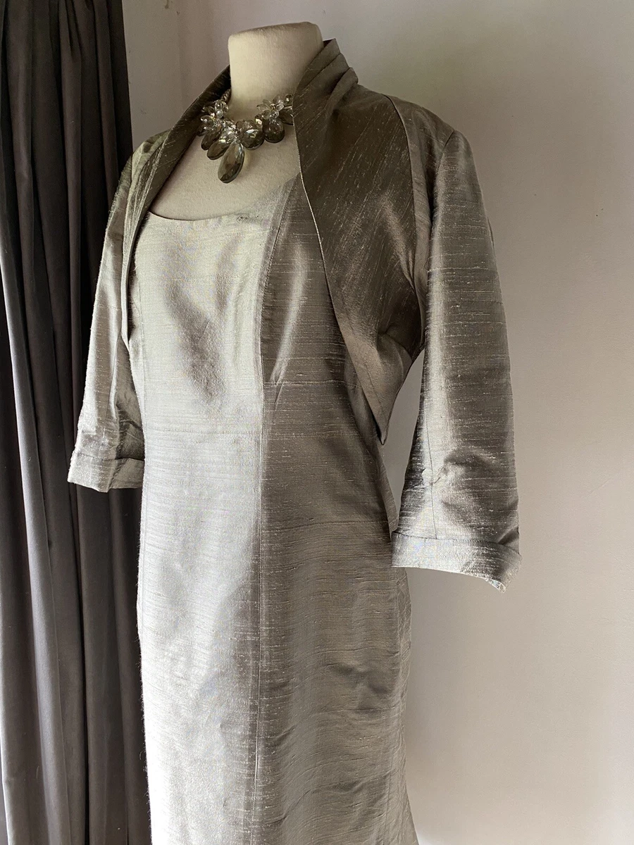 Silk dress and deals jacket for wedding
