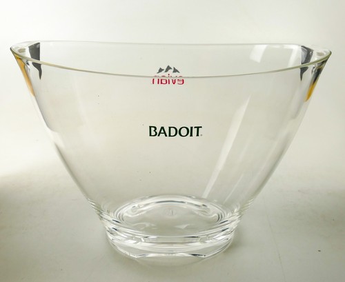 Evian Wasser Flaschenkühler Eisbox Transparent Acryl Badoit Ice Bucket 2443 - Picture 3 of 5