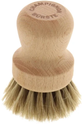 Champignonbürste Pilzbürste Bürste Gemüsebürste mit Naturborsten L 8 x D 6 cm - Bild 1 von 4