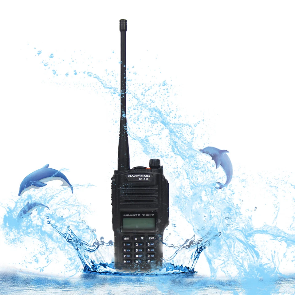 US Baofeng BF-A58 IP67 Waterproof Two Way Radio VHF/UHF Dual Band Walkie Talkie - Image 3 of 4