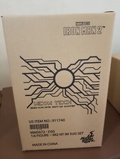 Hot Toys MMS672D50 Iron Man 2 Neon Tech Iron Man with Suit-Up Gantry