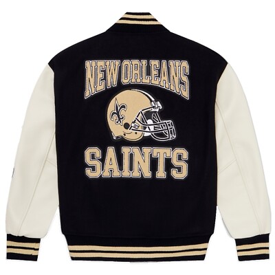 OVO x NFL New Orleans Saints Varsity Jacket Authentic October's