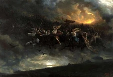 Peter Nicolai Arbo : "The Wild Hunt of Odin" (1872) — Giclee Fine Art Print