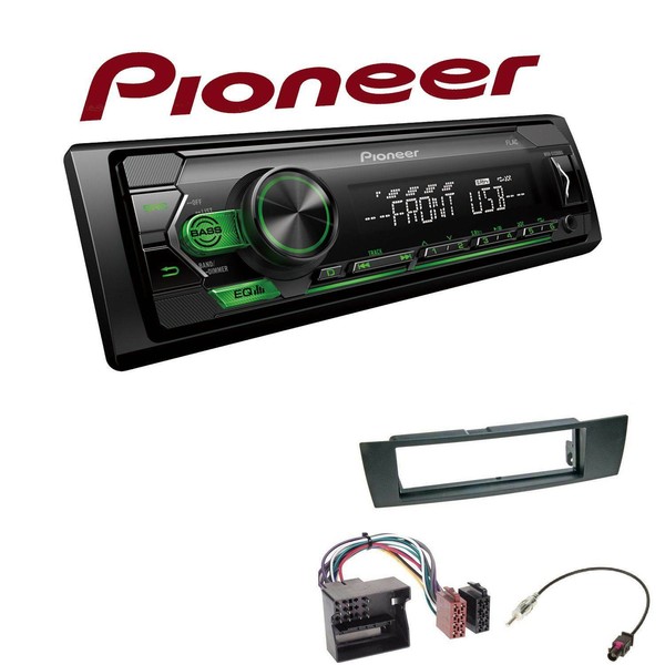 Pioneer Autoradio Android USB AUX Mit Einbauset FüR BMW X1 E84 Ab 2009 Schwarz-image