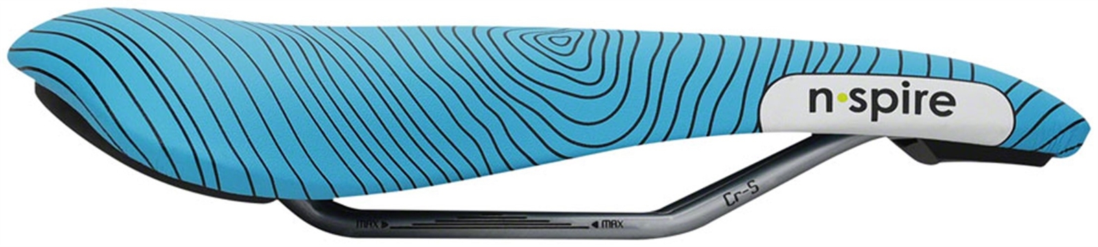 Седло Smanie N.Spire - Хромолиевое, синее из микрофибры, 156