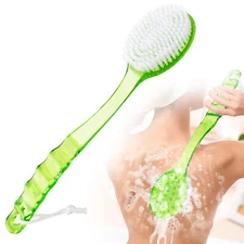 Long Handle Bath Body Brush Soft Back Shower Exfoliating Skin Scrubber Massager