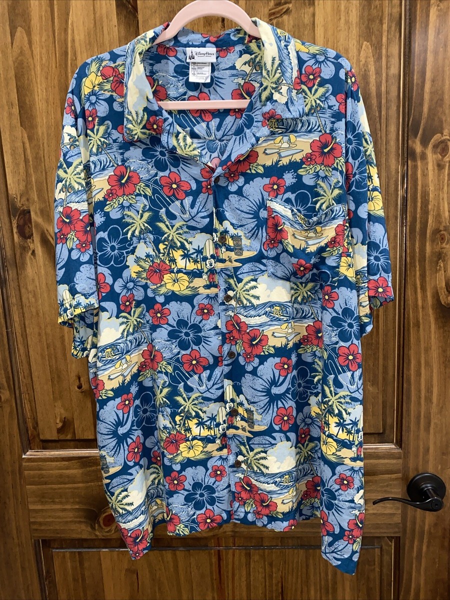 Disney Parks Authentic Original Hawaiian Shirt XXL Mickey Mouse