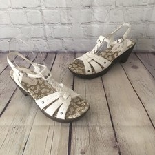 Nina Kids Girls WHITE Strappy Platform Sandals Size 5 Medium