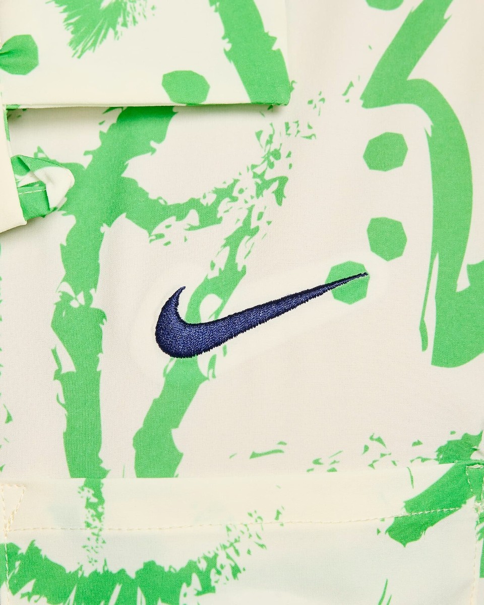 Nike Brazil short sleeve bowling shirt Green lightweight