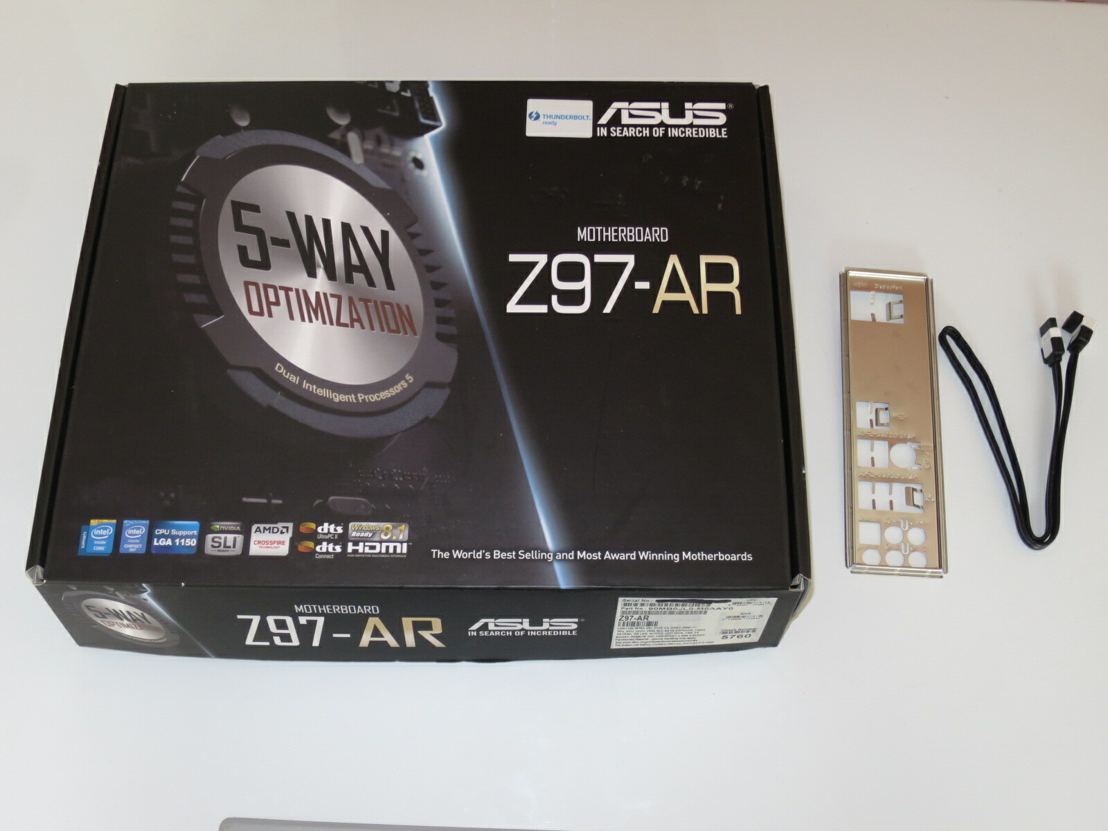 ASUS Z97-AR LGA 1150 ATX Motherboard with Intel Z97 Chipset, HDMI, USB 3.0, SATA 6Gb/s-image