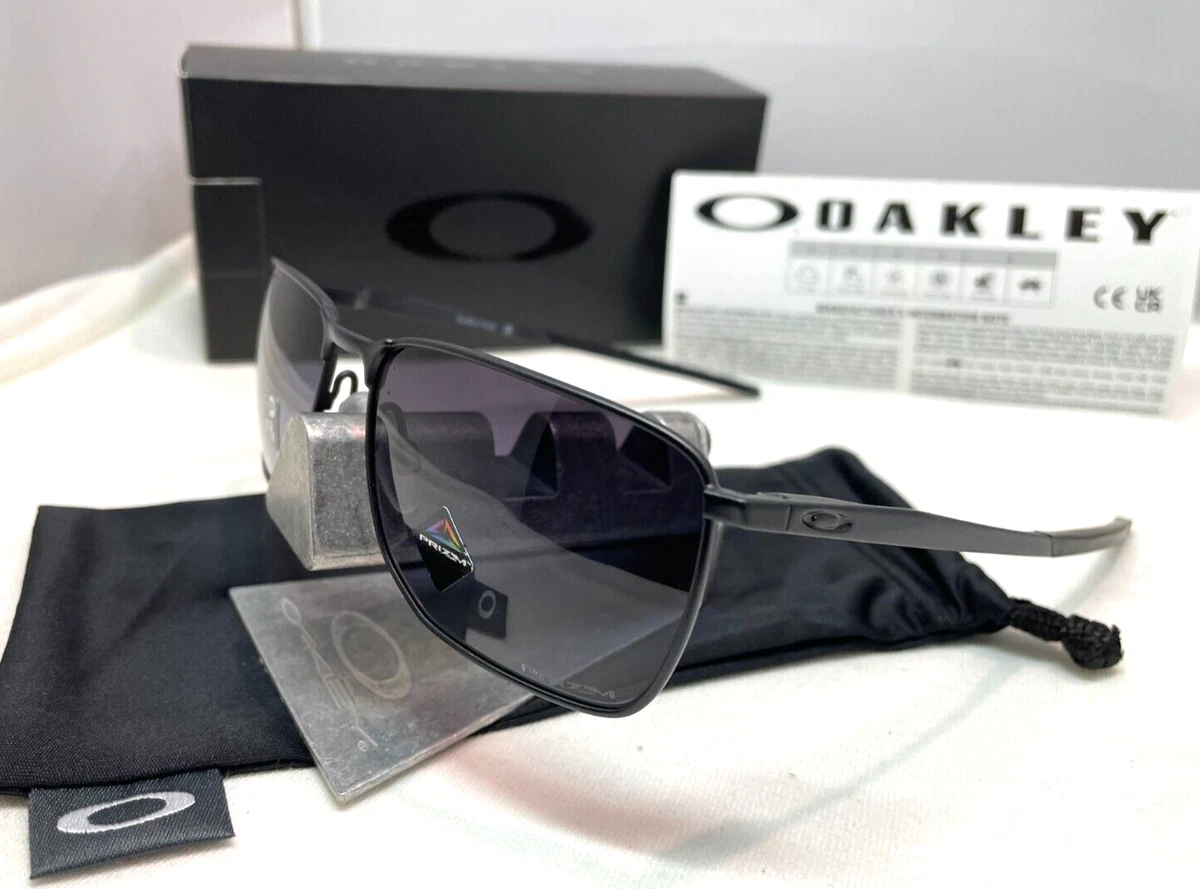 OAKLEY EJECTOR SATIN LIGHT STEEL W/ PRIZM GREY GRADIENT SUNGLASSES  OO4142-11 NEW