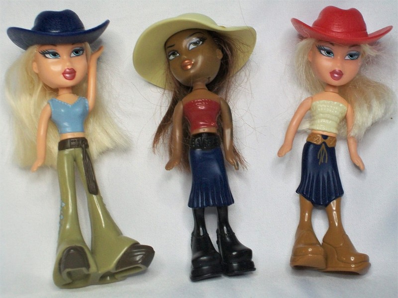 Vintage Bratz 5" Mini Dolls 2003 McDonald's Toys Lot of 3
