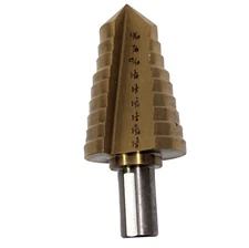 Stepped Conical Cutters W/1/2" Shank 13/16"-1 3/8" Tru Cut Construction Bit Tool