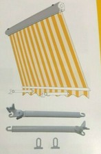 Tenda da sole a caduta cassonata da balcone in alluminio avvolgibile con bracci 