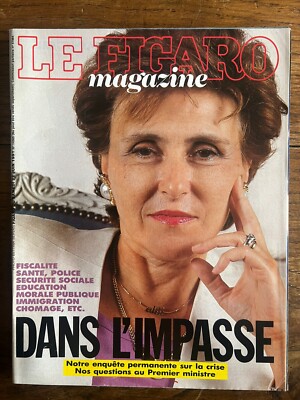 FIGARO MAGAZIN Juni 1991 - Edith CRESSON - Kirk DOUGLAS Boris ELTSTINE Actu Pub