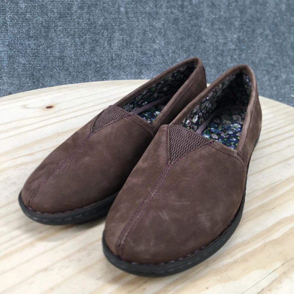 Eastland Zapatos Mujer 8.5 M Evelyn Informales Sin Cordones Mocasines Planos Cuero Marrón Foto 3 de 4
