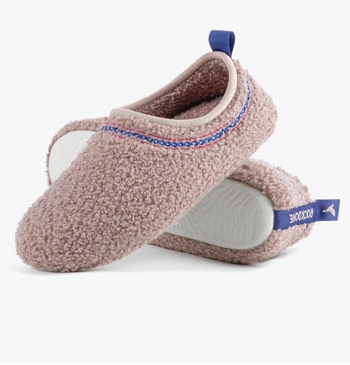 RockDove Women's Serenity Closed Back Fleece Slipper Foxy Pink New Size 10