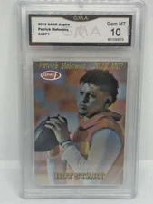 2019 Sage Aspire #ASP1 Patrick Mahomes II Kansas City Chiefs GMA 10 Serial Numbe