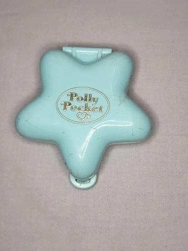 Vintage 1992 Polly Pocket Polly's Teal Star Fairy Wishing World no figurines
