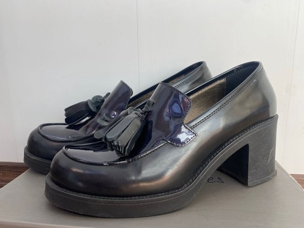 Women Tosca Blu Loafers Black Leather 41
