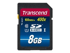 Transcend 8GB SDHC Class 10 UHS-I 8GB SDHC Class 10 NAND 90MB/s TS8GSDU1