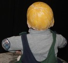 Vintage Buster Brown Child Mannequin Blond Sitting With Block Old King Cole  19" — photo 3