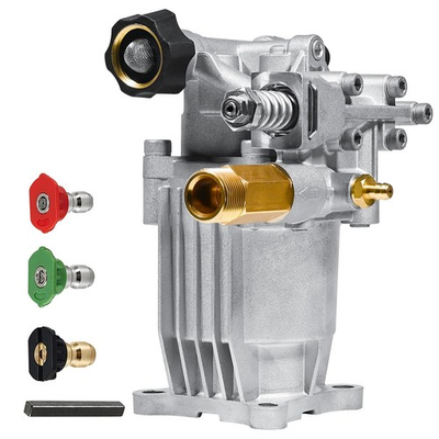#ad #ad 3 4 Shaft Horizontal Pressure Washer Pump 26003400 PSI 2.5 GPM For Gas Washer $119.99