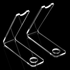 2 Pcs Acrylic Pen Display Stand Clear Single Holder Transparent Pencil Stands