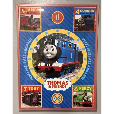 Thomas & Friends Framed Art Poster 18'' x 24'' James Gordon Toby Percy Tank Engine