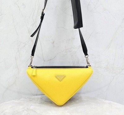 Prada Vitello Triangle Schultertasche Saffiano Leder 143959834 [U]