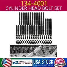 34Pcs Cylinder Gasket Head Stud Bolt Kit 134-4001 PCE279.1001 For Chevrolet SB