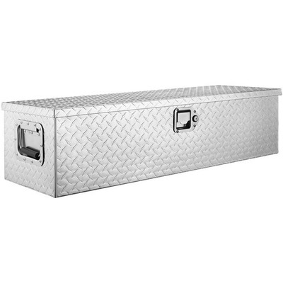 39x13x10in Large Capacity Aluminum Toolbox with Smooth Opening Gas Strut