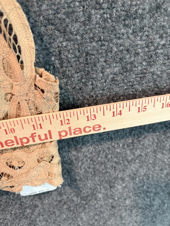 Free People бюстгальтер женщин маленький голая кружева цветочный с ремешками богемное крючком новый ярлыки - Изображение 3 из 4