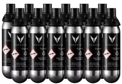 Coravin 1000 Argon Gas Capsule Wine Preservation 12 Pack Black New Exp: 05-2027