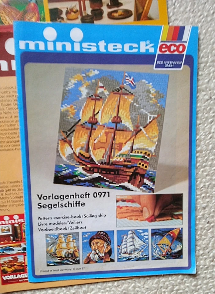 Konvolut Vorlagenhefte für Ministeck altes Steckspiel 70/80 er Jahre - Bild 2 von 4