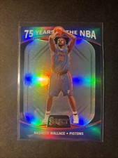 2021-22 Panini Select *Prizm* 75 Years Of The NBA Rasheed Wallace Pistons