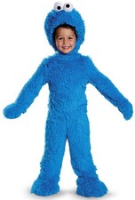 Cookie Monster Plush Sesame Street Fancy Dress Halloween Deluxe Child Costume