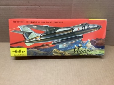 1972 RARE VINTAGE Heller Airplane Model Kit 1/50  VAUTOUR NIB FRANCE L305
