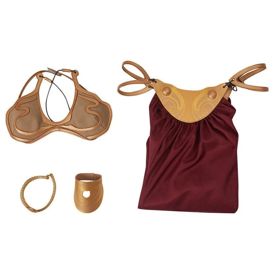 Costume schiava principessa Leia Star Wars cosplay Halloween Leia sexy bikini costume - Immagine 4 di 4