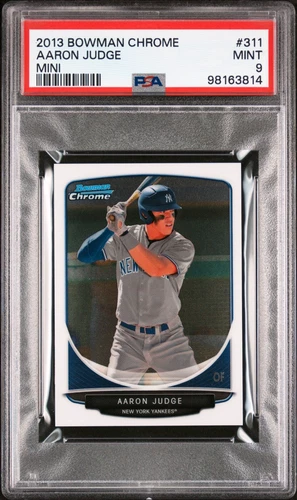 AARON JUDGE 2013 BOWMAN CHROME MINI ROOKIE RC #311 PSA 9 MINT! NY YANKEES MVP!