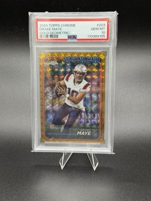 2024 Topps Chrome Drake Mate Gold Geometric /50 PSA 10