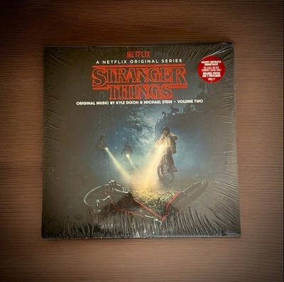 Stranger Things Vol. 2 Soundtrack Vinyl LP Red Black Blue - Starburst + Poster