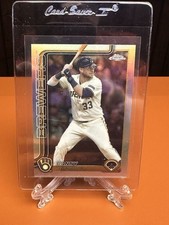 ⚾️2025 Topps Chrome Update Danny Jansen Rainbow Foil Refractor. Brewers⚾️